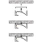 JSAS-Shelf Surface Asysmetric Shelf Light Alluminium Profile For Strips