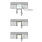 JSAS-Shelf Recessed Profile With Extended Arm Shelf Light Alluminium Profile For Strips