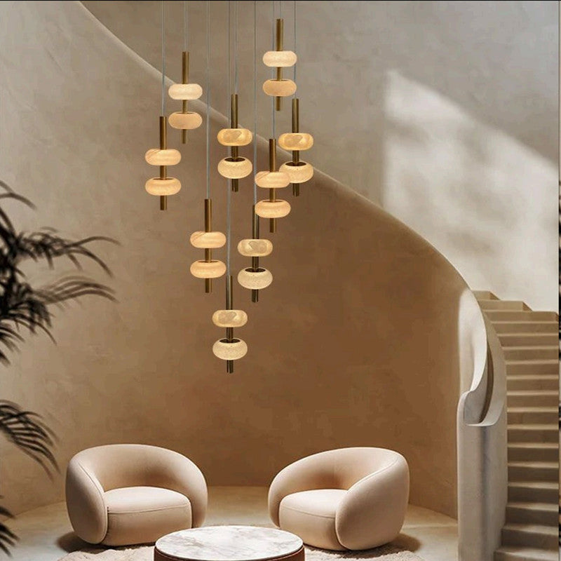 JS-TL Marble Space Age Chandelier Marbel Chandeliers