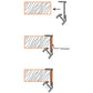 JSAS-Edge Profile Sided With Veneer Slot Shelf Edge Alluminium Profile For Strips