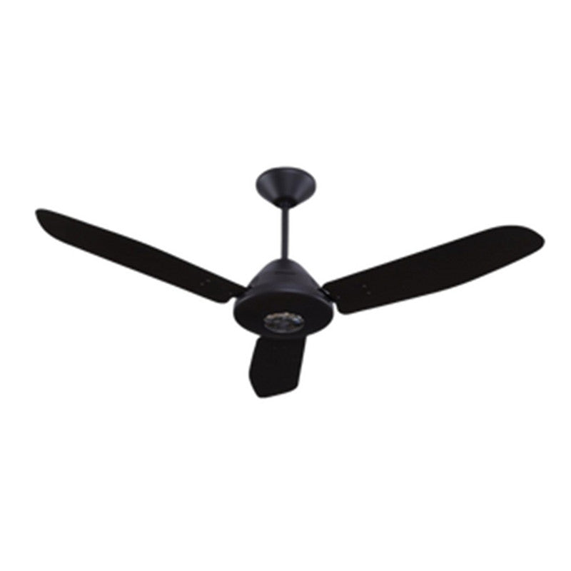 JS-LXR - LUX-V0014-Bk High Speed Modern Designer Fans Black Finish 3 Metal Blades Black Finish Size 1200mm 5 Years Warranty AC Motor