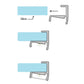 JSAS-Retailglass Mounted - 01 Glass Shelf Alluminium Profile For Strips