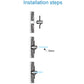 JSAS-Glass Shelf Recessed Glass Shelf Alluminium Profile For Strips