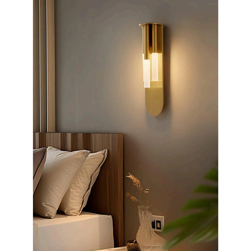 JS-SCH Rousseau Brush Brass 18W Wall Light