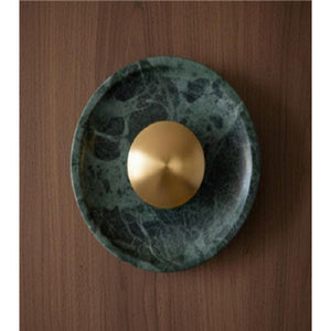 JS-TL Green Marble – Orbis Curv Wall Lamp TUL-WL-ORB-GRN-254