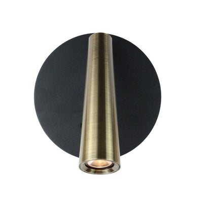 JS-SCH BLACK + AB EVA SPOT 3W Wall Light