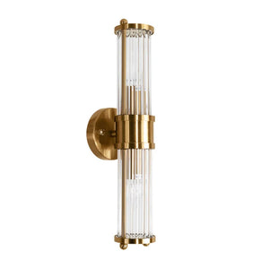 JS-SCH DUSK BRONZE + CLEAR GLASS 2W Wall Light