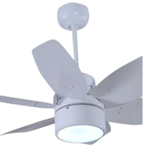 JS-LXR - LUX-V0033-We High Speed Modern Designer Fans with Light White Finish 6 Metal Blades White Finish Size 812mm 5 Years Warranty AC Motor