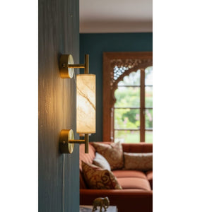 JS-TL White Rollo Wall Lamp TUL-WL-ROLLO-WHT