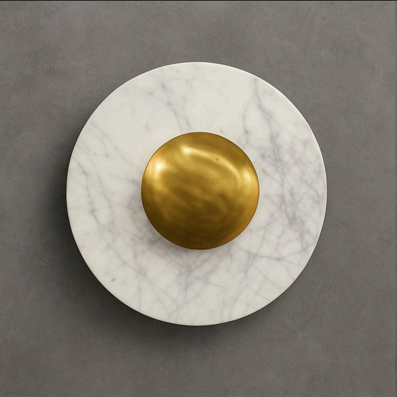 JS-TL Orbis Plain 10 Inches Marbel Wall Lights