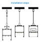 JSAS-Eco 7590 Suspended Surface Pedant Alluminium Profile For Strips