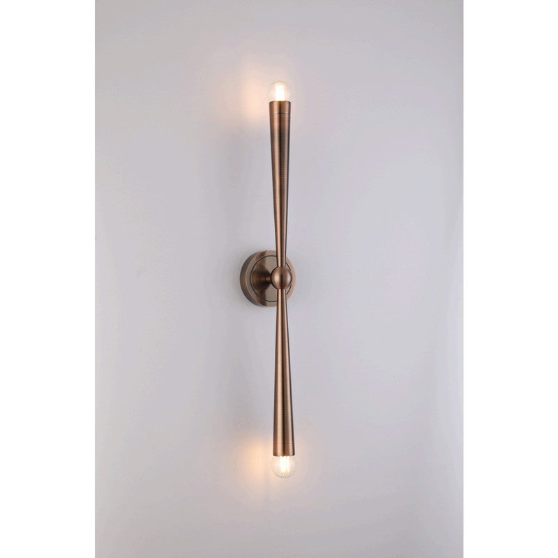 JS-SCH TROY WALL LAMP ANTQUE BRUSH COPPER Wall Light