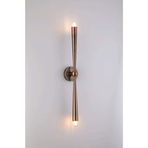 JS-SCH TROY WALL LAMP ANTQUE BRUSH COPPER Wall Light