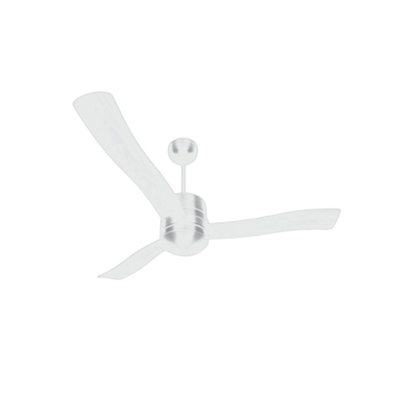 JS-LXR - LUX-V0046-Me High Speed Modern Designer Fans Matt White Finish 3 Metal Blades Matt White Finish Size 1200mm 5 Years Warranty AC Motor