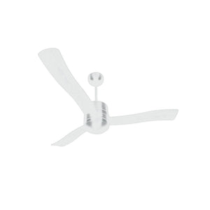 JS-LXR - LUX-V0046-Me High Speed Modern Designer Fans Matt White Finish 3 Metal Blades Matt White Finish Size 1200mm 5 Years Warranty AC Motor