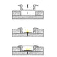 JSAS-Basic LP 01-04 Recessed Alluminium Profile For Strips