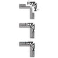 JSAS-Score 6/90° Inner Corner Pop In-Corner Alluminium Profile For Strips