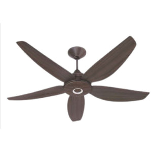 JS-LXR - LUX-V0085-Dd High Speed Modern Designer Fans Dark wood Finish 5 ABS Blades Wood Finish Size 1200mm 5 Years Warranty BLDC Motor