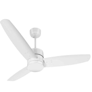 JS-LXR - LUX-V0092-We High Speed Modern Designer Fans with Light White Finish 3 Metal Blades White Finish Size 1200mm 5 Years Warranty AC Motor