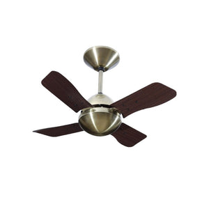 JS-LXR - LUX-V0039-As High Speed Modern Designer Fans Antique Brass Finish 4 Metal Blades Wooden Finish Size 600mm 5 Years Warranty AC Motor
