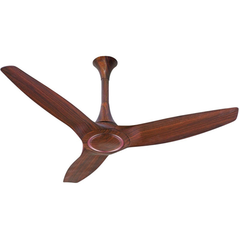 JS-LXR - LUX-HS3011-Wt High Speed Modern Designer Fans Walnut Finish 3 Metal Blades Wood Finish Size 1200mm 5 Years Warranty AC Motor