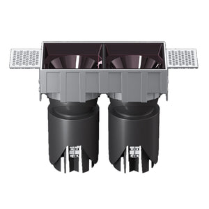 JS-TRL Flare Double-T 12wx2 Rectangle In-Ceiling Tilt Multiple Led Cob Downlight
