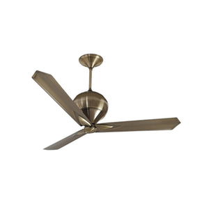 JS-LXR - LUX-HS3037-As High Speed Modern Designer Fans Antique Brass Finish 3 Metal Blades Antique Brass Finish Size 1200mm 5 Years Warranty AC Motor