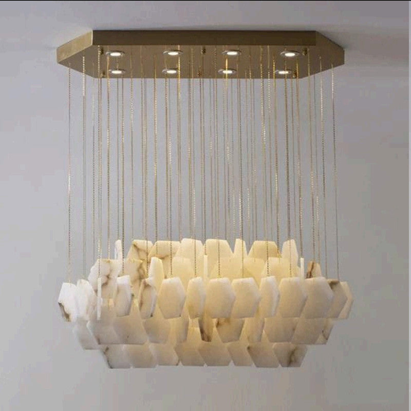 JS-TL Marble Count 90 Marbel Chandeliers