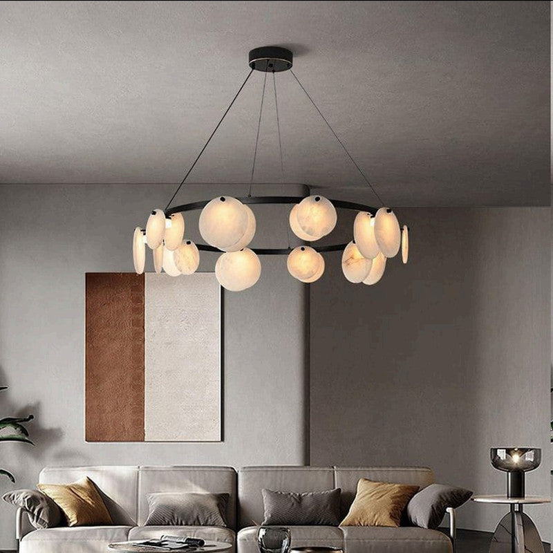 JS-TL Deccon Round Chandelier Marbel Chandeliers