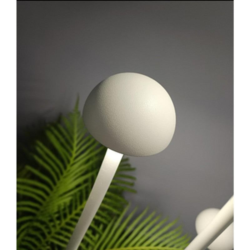 JS-SCH MUSHROOM LED 3WX 4 MATT WHITE 3W Garden Spike Lights