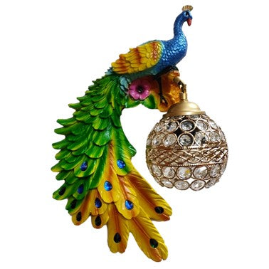 JS-LBR Multicolor Peacock No. 2 Left
Crystal Glass Novelty Wall Lights