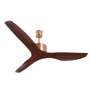 JS-LXR - LUX-HS3046-Ar High Speed Modern Designer Fans Antique Copper Finish 3 ABS Blades Rosewood Finish Size 1200mm 5 Years Warranty BLDC Motor