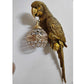 JS-LBR Golden Antique Parrot No. 1 With Crystal Glass Novelty Wall Lights