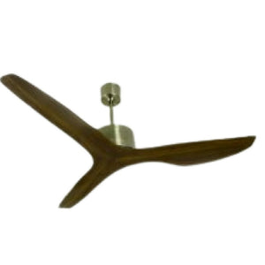 JS-LXR - LUX-HS3045-As High Speed Modern Designer Fans Antique Brass Finish 3 ABS Blades Walnut Finish Size 1200mm 5 Years Warranty BLDC Motor