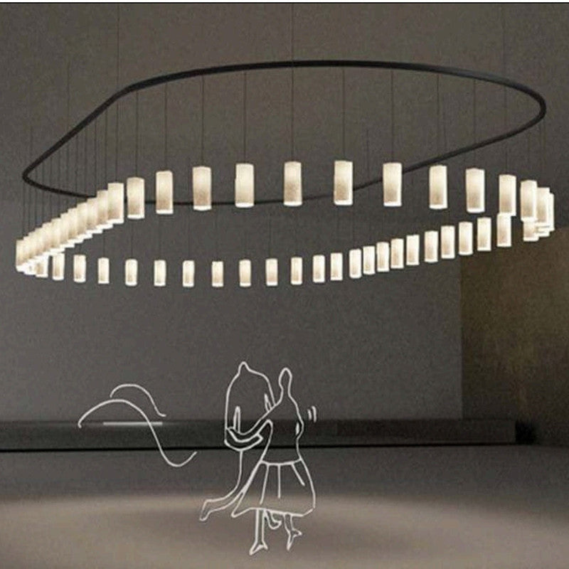 JS-TL Marble Rains (Marble Count 60 Pcs) Marbel Chandeliers