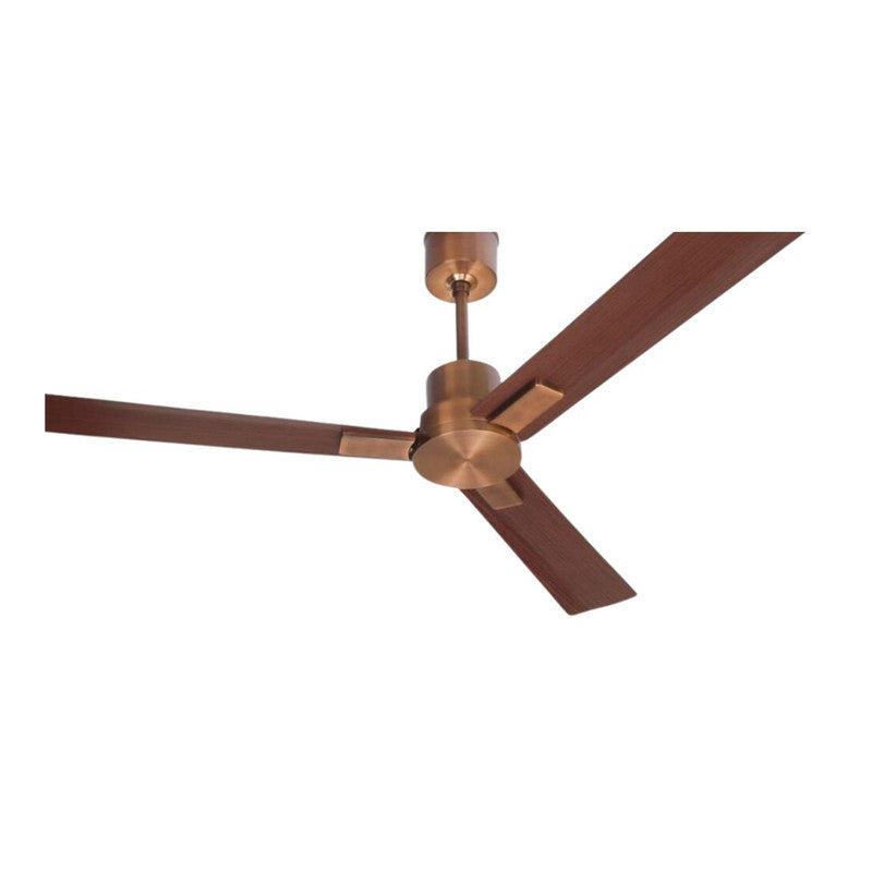 JS-LXR - LUX-HS3050-Ar High Speed Modern Designer Fans Antique Copper Finish 3 Metal Blades Rosewood Finish Size 1200mm 5 Years Warranty BLDC Motor