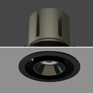 JS-TRL Encircle 20w Square Tiltable Colored Reflector Cob Downlight