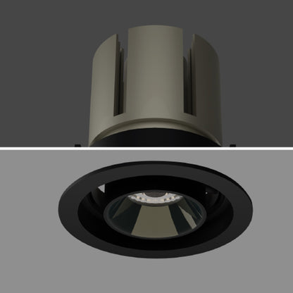 JS-TRL Encircle 12w Square Tiltable Colored Reflector Cob Downlight