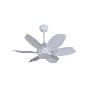 JS-LXR - LUX-V0002-We High Speed Modern Designer Fans White Finish 6 Metal Blades White Finish Size 812mm 5 Years Warranty AC Motor