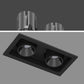 JS-TRL Encircle Double 12wx2 Rectangle Tiltable Modular Cob Downlight
