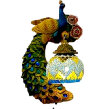 JS-LBR Multicolor Peacock No. 3
Craft Glass Left Novelty Wall Lights