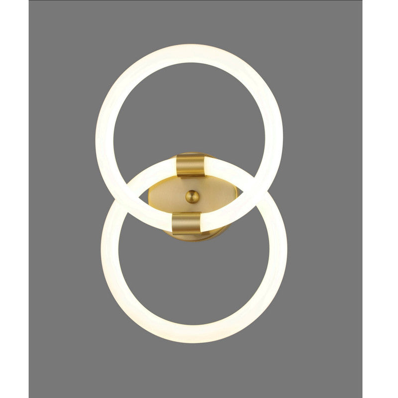 JS-SCH HOOP DOUBLE Led Wall Lights BRASS