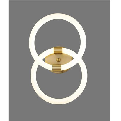JS-SCH HOOP DOUBLE Led Wall Lights BRASS