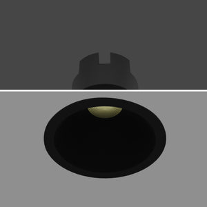 JS-TRL Smooth 12w Round Fixed Deep Recessed Cob Downlight