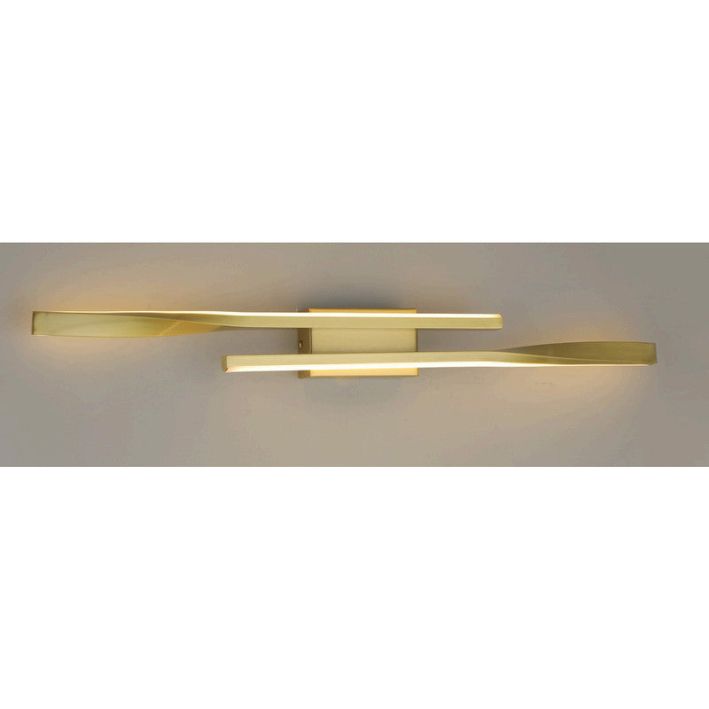JS-SCH 8289L DOUBLE TWIST Led Wall Lights BRASS