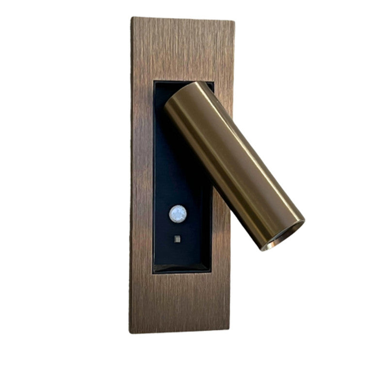 JS-SCH Bedside Led Reading Wall Lights BRUSH COFFEE/BLACK NICKEL