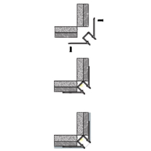 JSAS-Pop Corner In 1214 Pop In-Corner Recessed Trimless Alluminium Profile For Strips