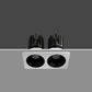 JS-TRL Dusky Double 18wx2 Rectangle In-Ceiling Tilt Colored Reflector Cob Downlight