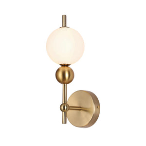 JS-SCH NODE WL 01 BRUSH AB Wall Light