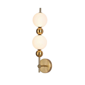 JS-SCH NODE WL 02 BRUSH AB Wall Light
